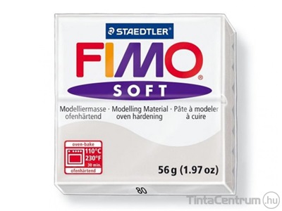 Gyurma, 56g, égethető, FIMO "Soft", delfinszürke