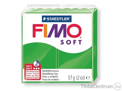 Gyurma, 56g, égethető, FIMO "Soft", trópusi zöld