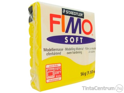 Gyurma, 56g, égethető, FIMO "Soft", napsárga