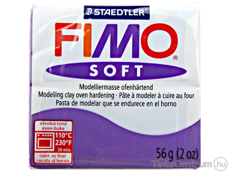 Gyurma, 56g, égethető, FIMO "Soft", szilva