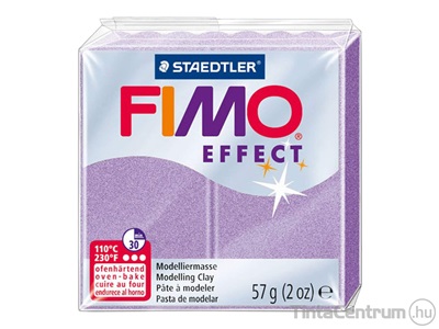 Gyurma, 57g, égethető, FIMO "Effect", lila gyöngyház