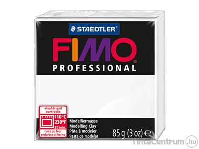 Gyurma, 85g, égethető, FIMO "Professional", fehér