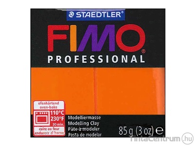 Gyurma, 85g, égethető, FIMO "Professional", narancssárga