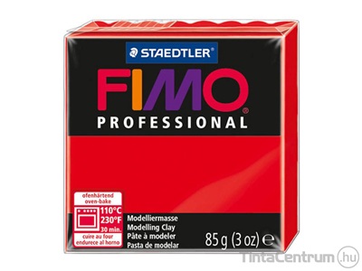 Gyurma, 85g, égethető, FIMO "Professional", piros