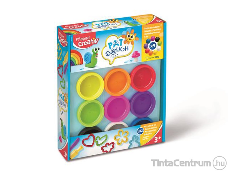 Gyurma és formázó készlet, 21 darabos, MAPED CREATIV, "Pat Dough"