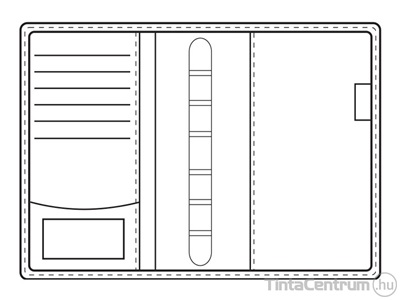 Gyűrűs kalendárium betétlapokkal, L221, 184x236mm, műbőr, SATURNUS, barna