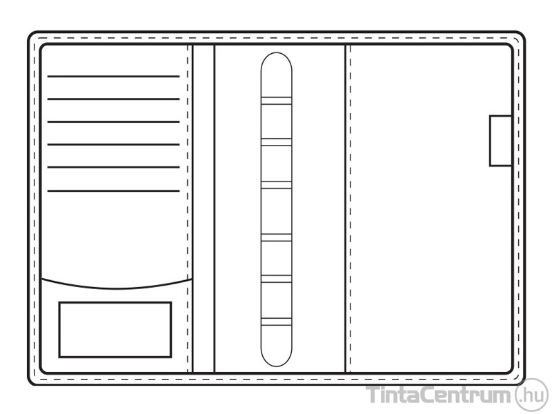 Gyűrűs kalendárium betétlapokkal, L221, 184x236mm, műbőr, SATURNUS, barna