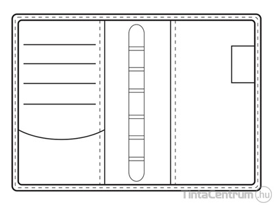 Gyűrűs kalendárium betétlapokkal, L223, 184x236mm, műbőr, SATURNUS, bordó