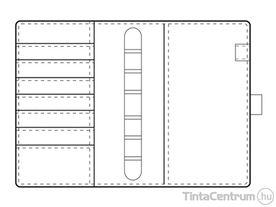 Gyűrűs kalendárium betétlapokkal, L437, 184x236mm, műbőr, SATURNUS, világosbarna