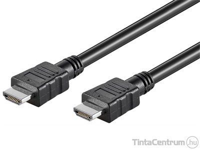 HDMI kábel, 5m, v1.4, 4k 30Hz, nikkel bevonat, GOOBAY, fekete