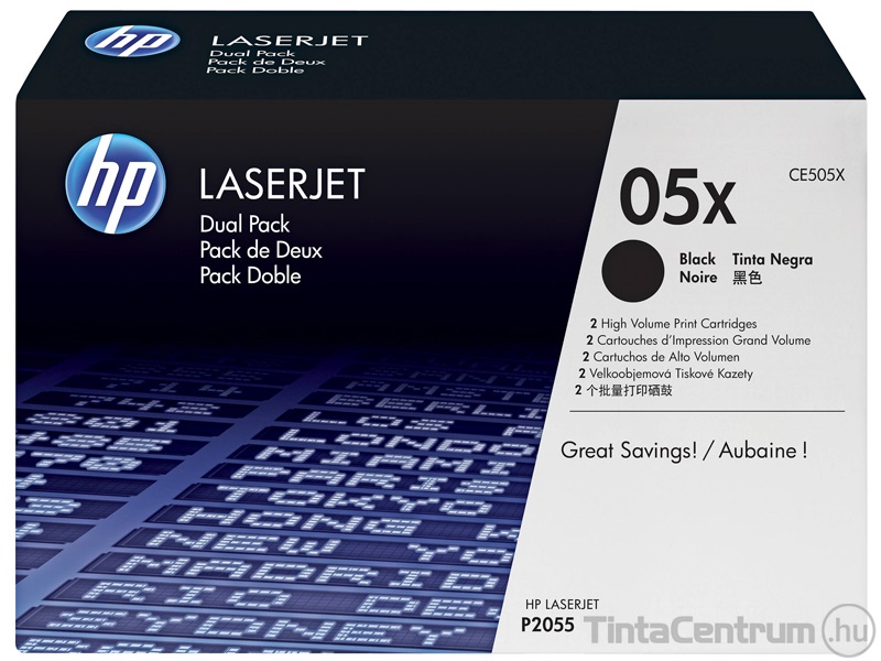 HP 05X (CE505X) fekete [6500 oldal] eredeti toner