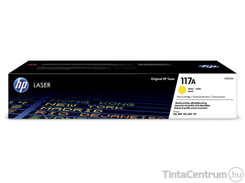 HP 117A (W2072A) sárga [700 oldal] eredeti toner