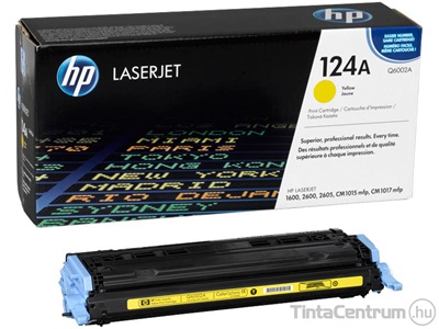 HP 124A (Q6002A) sárga [2000 oldal] eredeti toner