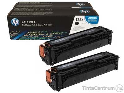 HP 125A (CB540AD) fekete [2x2200 oldal] eredeti 2db-os toner csomag