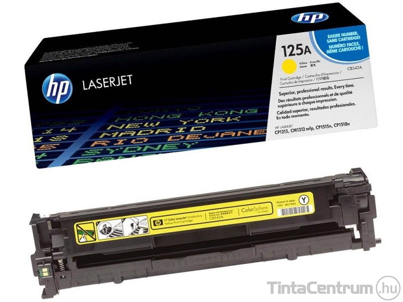 HP 125A (CB542A) sárga [1400 oldal] eredeti toner