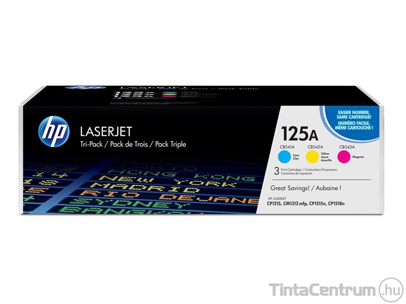 HP 125A (CF373AM) (C,M,Y) eredeti 3db-os toner csomag