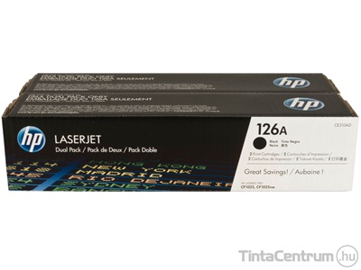 HP 126A (CE310AD) fekete [2x1200 oldal] eredeti 2db-os toner csomag