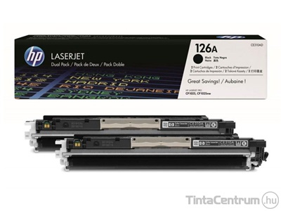 HP 126A (CE310AD) fekete [2x1200 oldal] eredeti 2db-os toner csomag