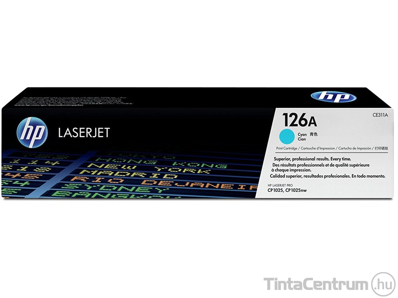 HP 126A (CE311A) ciánkék [1000 oldal] eredeti toner