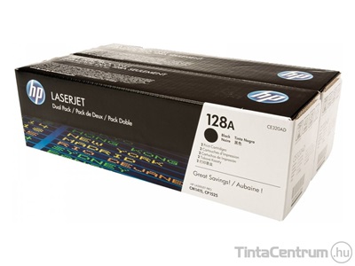 HP 128AD (CE320AD) fekete [2x2000 oldal] eredeti 2db-os toner csomag