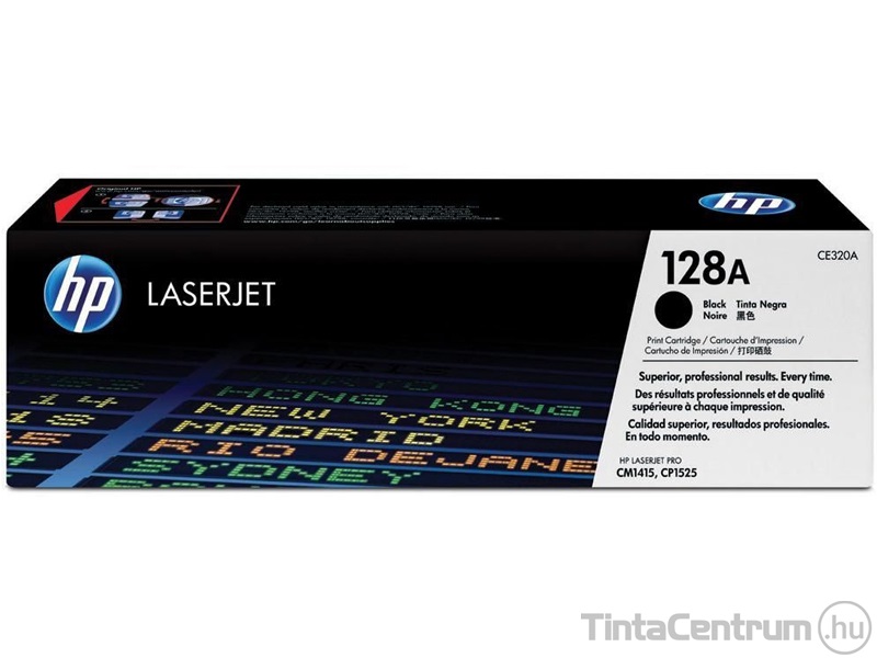 HP 128A (CE320A) fekete [2000 oldal] eredeti toner