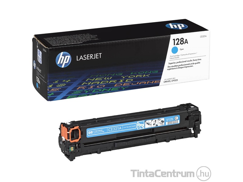 HP 128A (CE321A) ciánkék [1300 oldal] eredeti toner