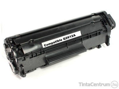 HP 12A (Q2612A) fekete [2000 oldal] kompatibilis (töltött) toner