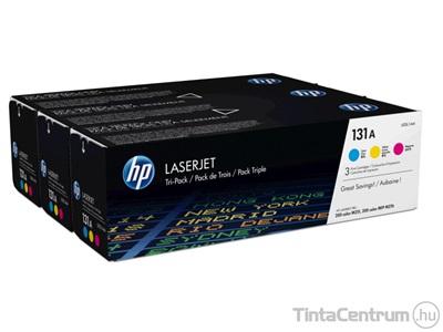 HP 131A (U0SL1AM) (C,M,Y) [3x1800 oldal] eredeti 3db-os toner csomag