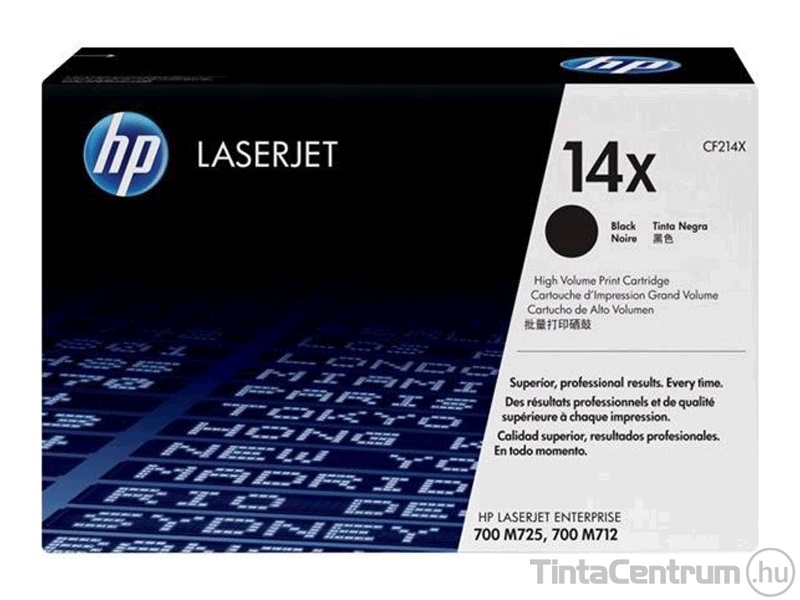 HP 14X (CF214X) fekete [17500 oldal] eredeti toner