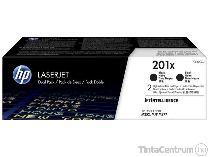 HP 201X (CF400XD) fekete [2x2800 oldal] eredeti toner