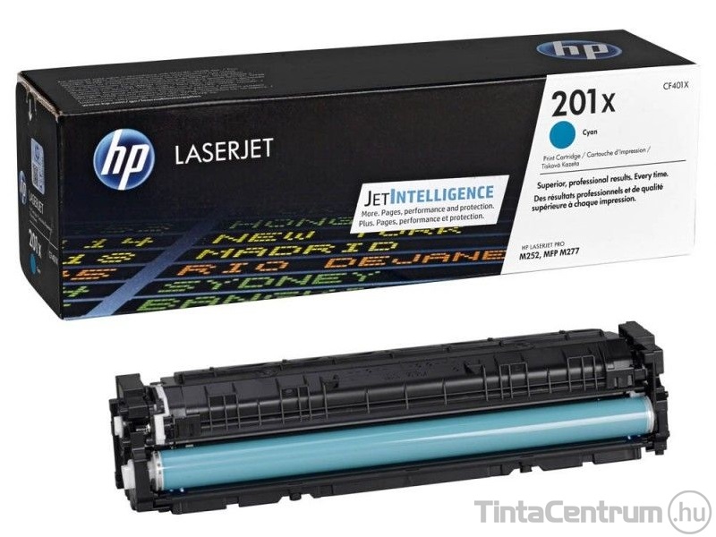 HP 201X (CF401X) ciánkék [2300 oldal] eredeti toner