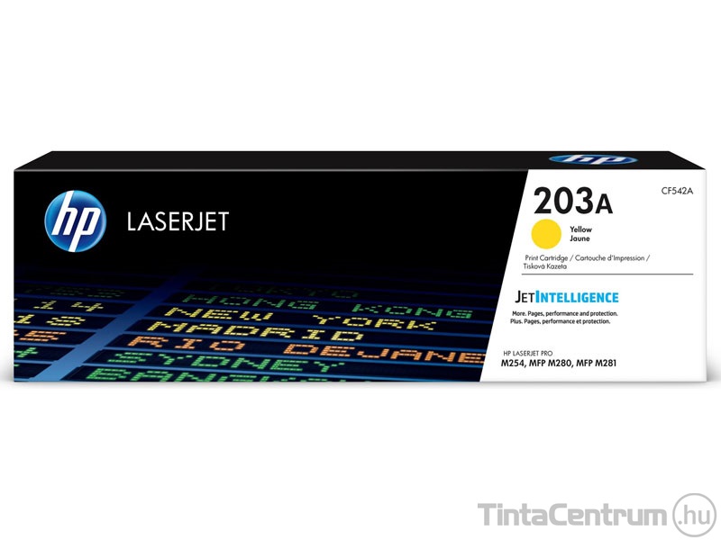 HP 203A (CF542A) sárga [1300 oldal] eredeti toner