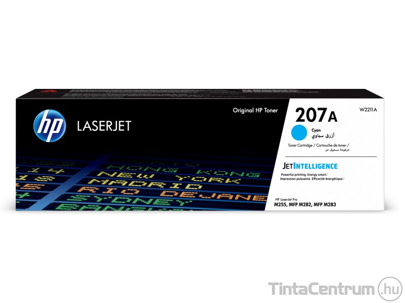 HP 207A (W2211A) ciánkék [1250 oldal] eredeti toner