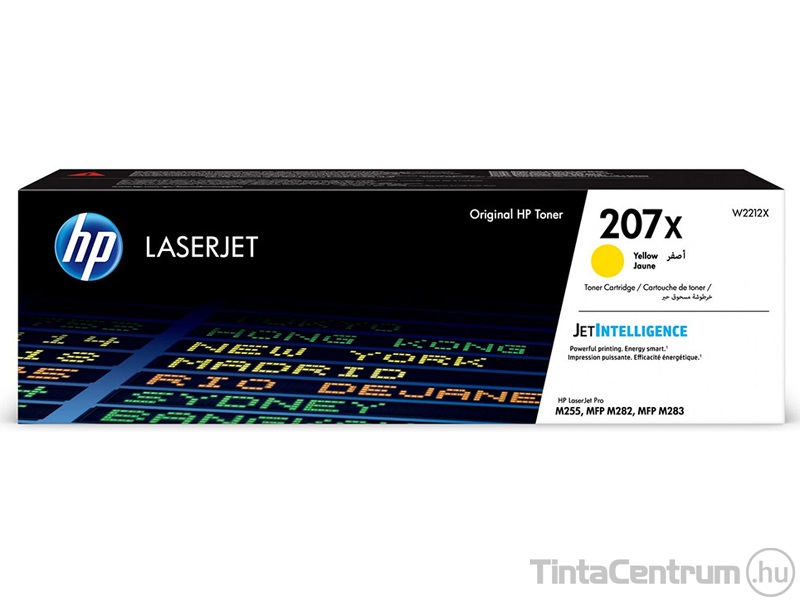 HP 207X (W2212X) sárga [2450 oldal] eredeti toner