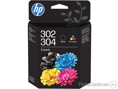 HP 302/304 (B82L1AE) fekete és színes eredeti 2db-os patron csomag