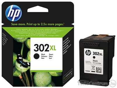 HP 302XL (F6U68AE) fekete eredeti tintapatron