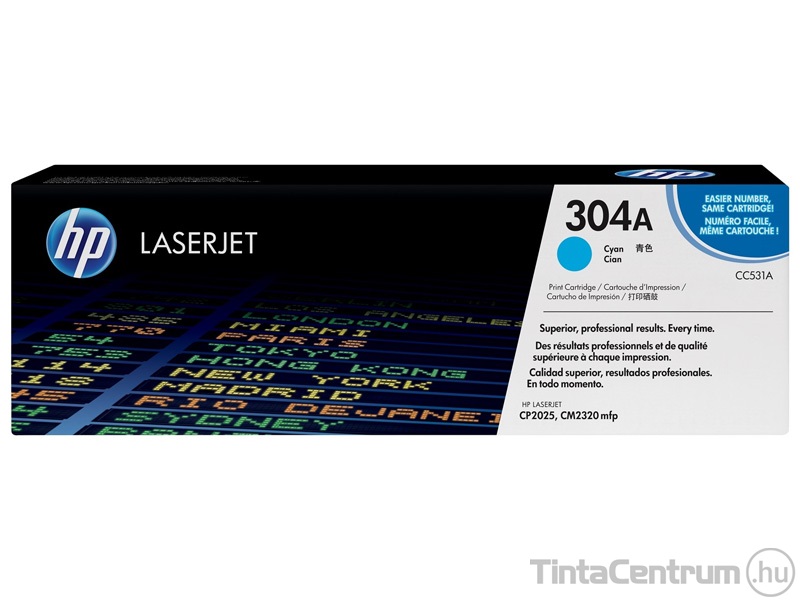 HP 304A (CC531A) ciánkék [2800 oldal] eredeti toner