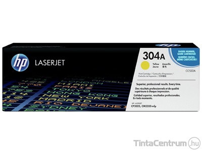 HP 304A (CC532A) sárga [2800 oldal] eredeti toner