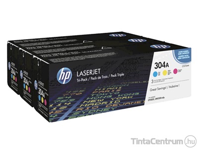 HP 304A (CF372AM) (C,M,Y) [2800 oldal] eredeti 3db-os toner csomag