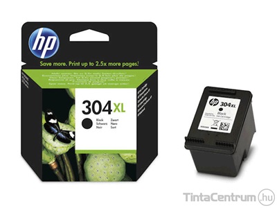 HP 304XL (N9K08AE) fekete eredeti tintapatron