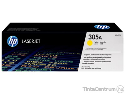 HP 305A (CE412A) sárga [2600 oldal] eredeti toner