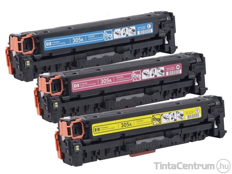 HP 305A (CF370AM) (C,M,Y) [2600 oldal] eredeti 3db-os toner csomag