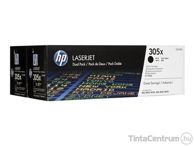 HP 305XD (CE410XD) fekete [2x4000 oldal] eredeti 2db-os toner csomag