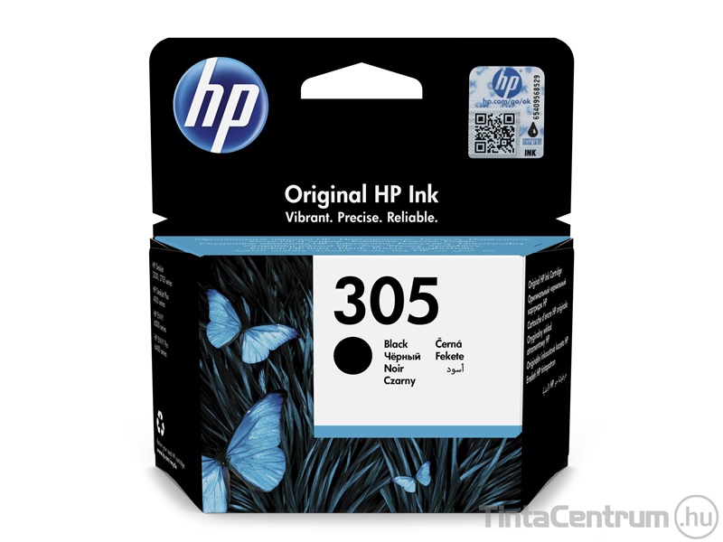 HP 305 (3YM61AE) fekete [2ml] eredeti tintapatron