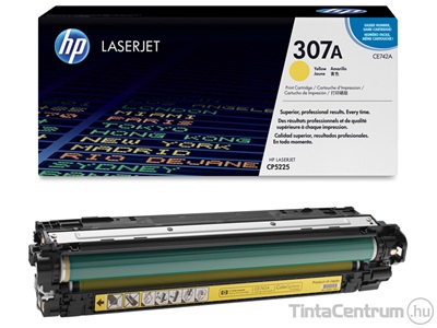 HP 307A (CE742A) sárga [7300 oldal] eredeti toner