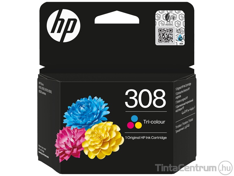 HP 308 (7FP20UE) színes eredeti tintapatron