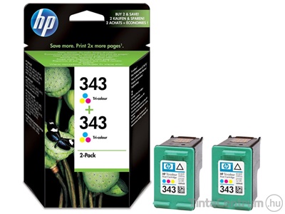 HP 343 (CB332E) színes eredeti 2db-os patron csomag