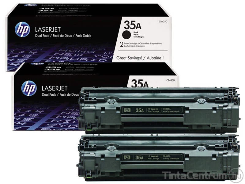 HP 35AD (CB435AD) fekete [2x1500 oldal] eredeti 2db-os toner csomag