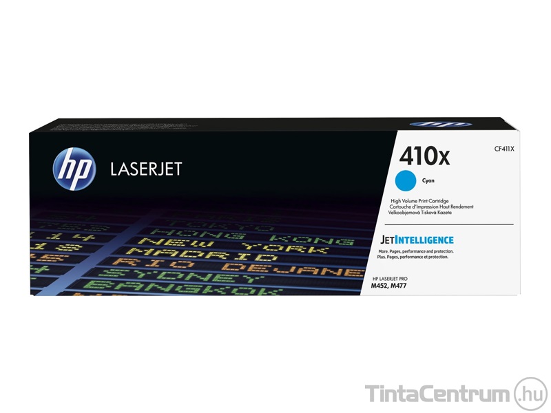 HP 410X (CF411X) ciánkék [5000 oldal] eredeti toner