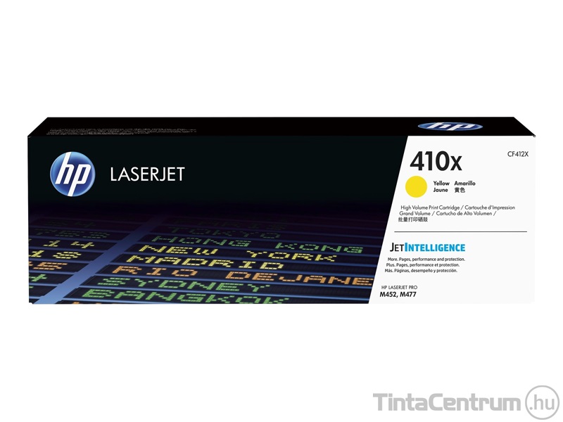 HP 410X (CF412X) sárga [5000 oldal] eredeti toner